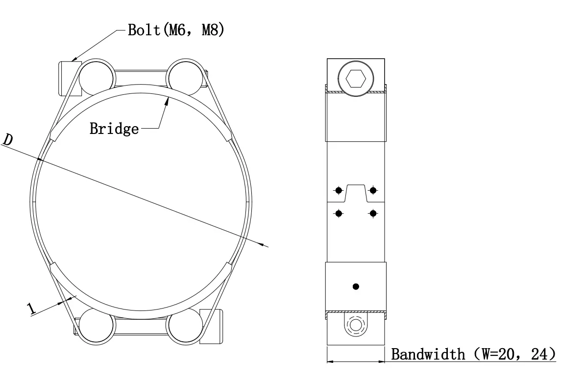 Stainless Steel Double Pin Heavy Duty