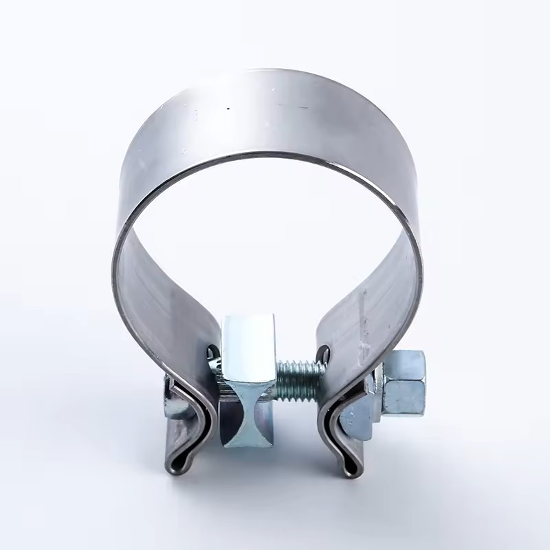 Abrazadera de banda de acero inoxidable para silenciador de escape de automóvil