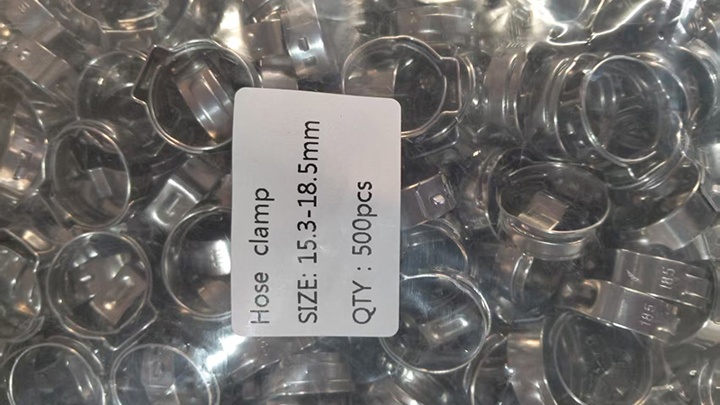 single ear stepless hose clamps
